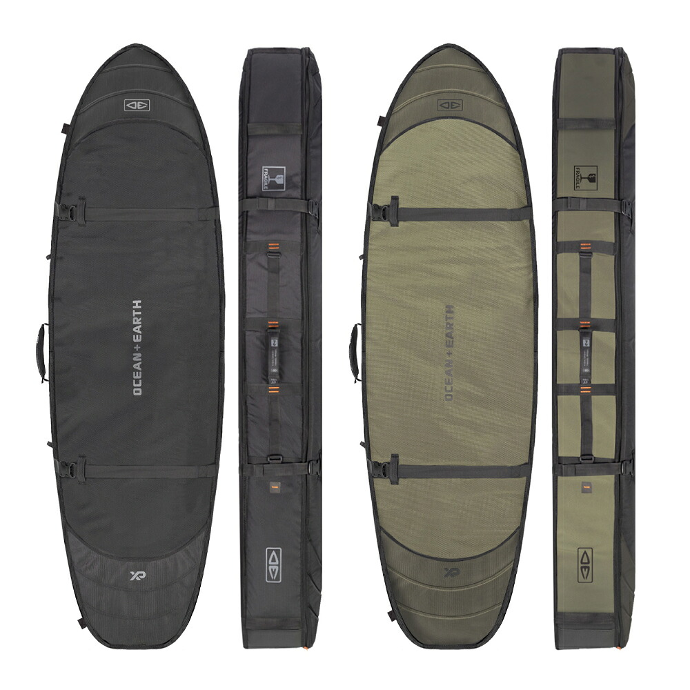 O\u0026E HYPA FISH/SHORT TRAVEL COVER 7.6フィート 2 BOARDS OCEAN\u0026EARTH ボードケースハードケース 波乗り