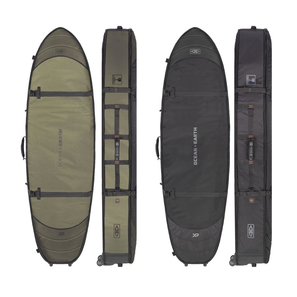 O\u0026E HYPA FISH/SHORT TRAVEL COVER WHEEL 7.0フィート 3 BOARDS OCEAN\u0026EARTH ボードケースハードケース 波乗り