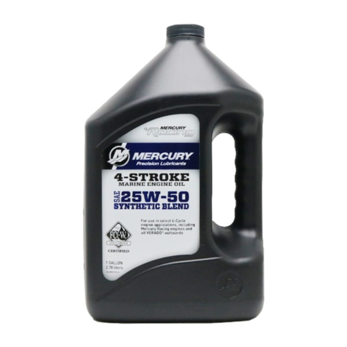 QUICK SILVER (MERCURY) エンジンオイル 4ストローク 部分化学合成オイル 1本 SAE 25W-50 3.78L メンテナンス用品