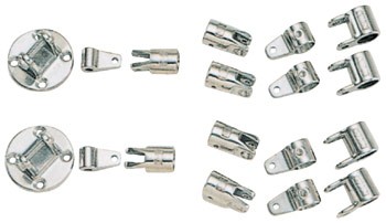 REGAR リガー オーニングSUS金具セット 25直径パイプ2本用 ボート用品 外装品|ステディーサーフ店