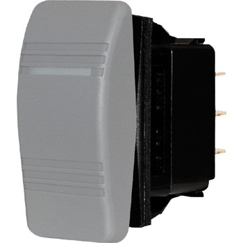 防水ロッカースイッチ グレー OFF-(ON) DC12V 24V ボート用品 電装品