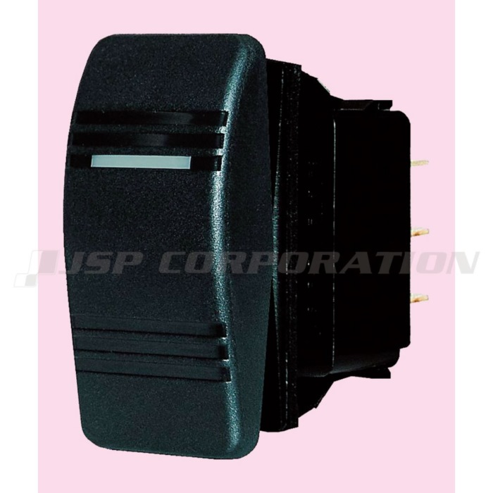 防水ロッカースイッチ ブラック OFF-(ON) DC12V 24V ボート用品 電装品