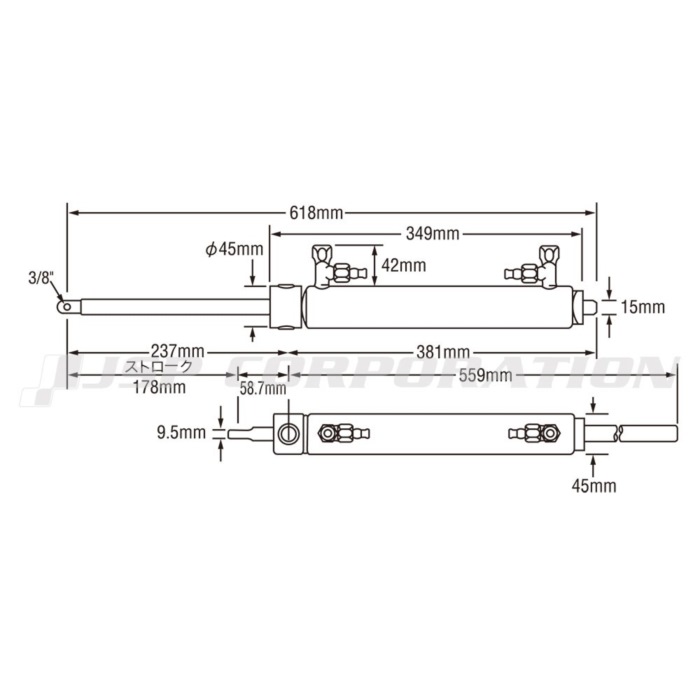 SEASTAR(シースター) スターン運転用円柱 HC5326-3(BA150-7EM) お引き回しとり備える 小船装置