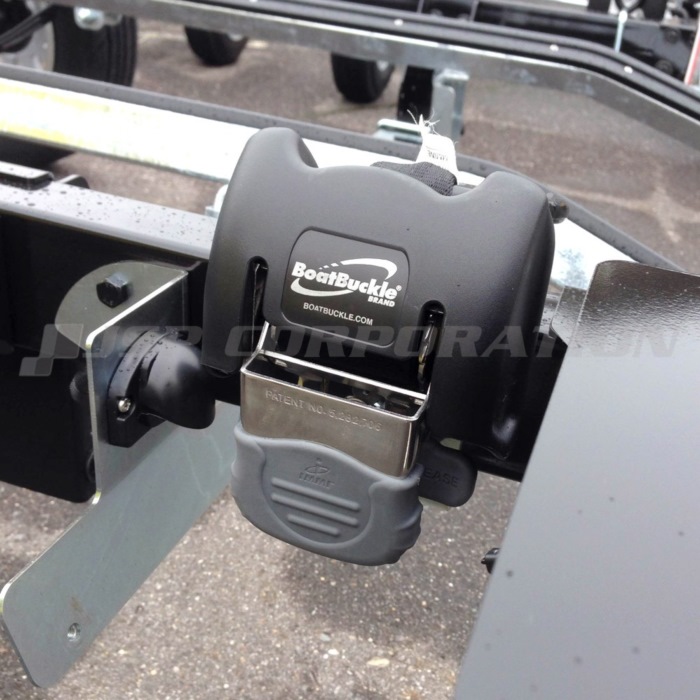 BOAT BUCKLE トランサムタイダウンシステム スチール 2個セット 耐荷重:5000LBS(2267kg) トレーラー用品｜ステディーサーフ店