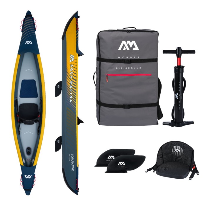 AQUA MARINA アクアマリーナ Tomahawk AIR-K 375 斧 カヤック インフレータブル 1人乗り カヤック付属物