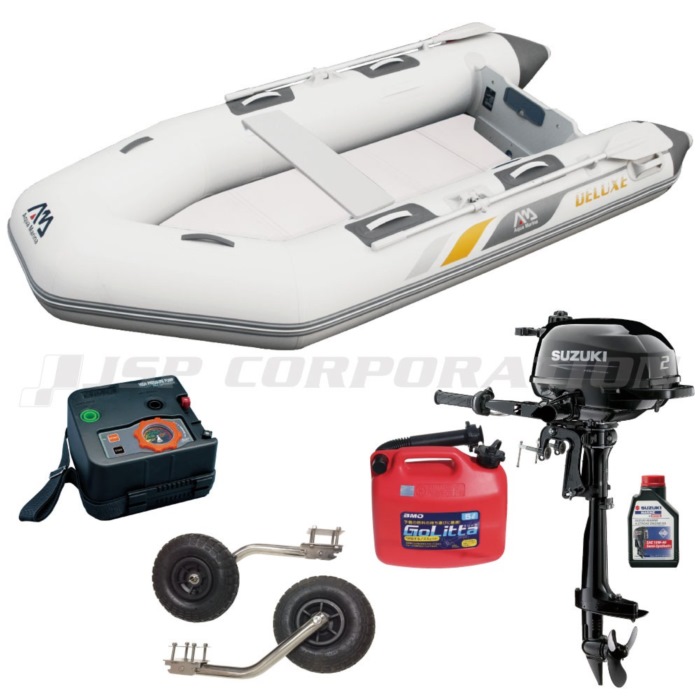 AQUA MARINA アクアマリーナ DELUXE 晴れ晴れしい330 白木立ち会い場 E書き割り (スズキ2意気込み船外機) 蓄積精神測定検査なし 5人乗