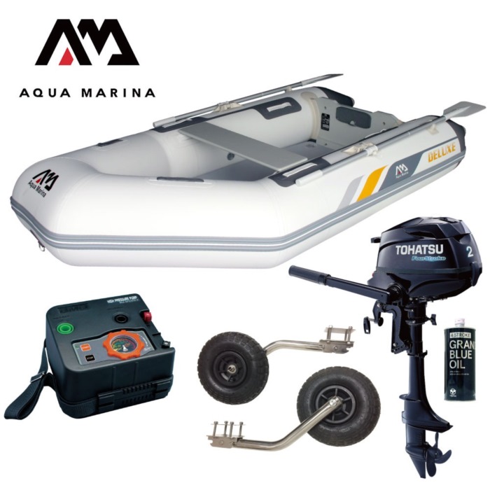 AQUA MARINA アクアマリーナ DELUXE 晴れ晴れしい277 軽銀立ち会い場 D書き割り (トゥー心の臓2意気込み船外機) 蓄積精神測定検査なし 3人乗