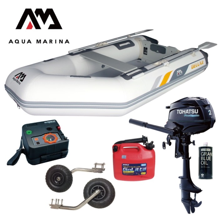 AQUA MARINA アクアマリーナ DELUXE 晴れ晴れしい277 白木立ち会い場 E書き割り (トゥー心の臓2意気込み船外機) 蓄積精神測定検査なし 3人乗