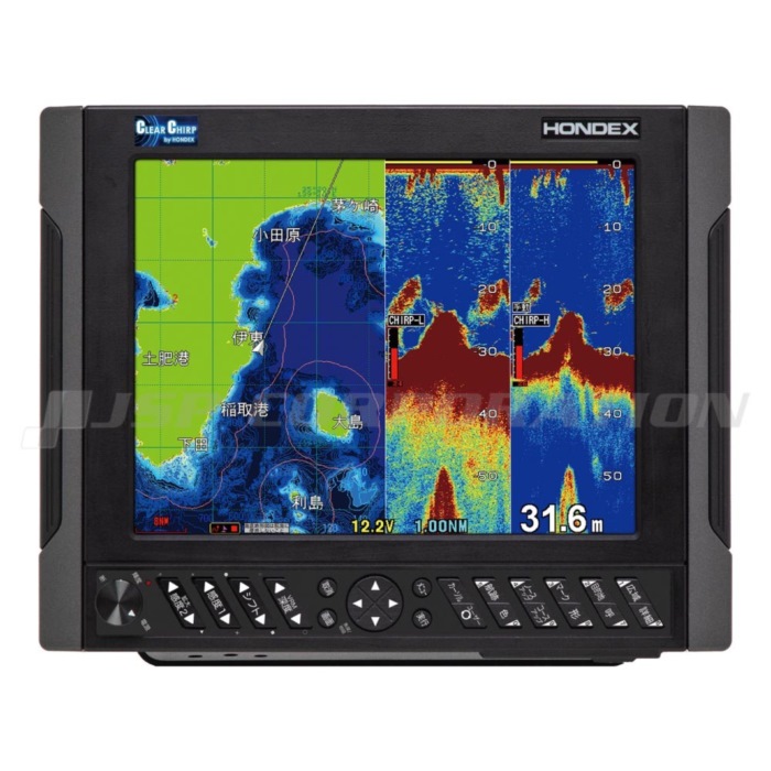 HDX-10C 10.4型色つや液晶 GPS空中線内蔵 クリアチャープ GPSプロッタ魚探 TD320振りまわす子仕掛ける 600W 90-140kHz
