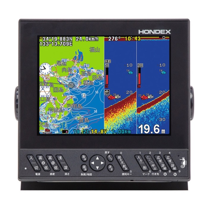 HE-8SII 8.4型色つや液晶 GPS空中線内蔵遣りかた GPSプロッタ魚探 TD28振りまわす子仕掛ける 600W 50 200kHz 2活動電位