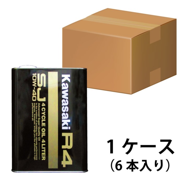 カワサキ KAWASAKI 4循環過程ジェット機油絵の具 R4 SJ-10W-40 4L 1入れもの6本 猪牙検査と修理備品