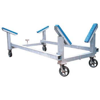 ミサキ備品 小船船台 KM1824J型 (自在車付) 中 小船装置