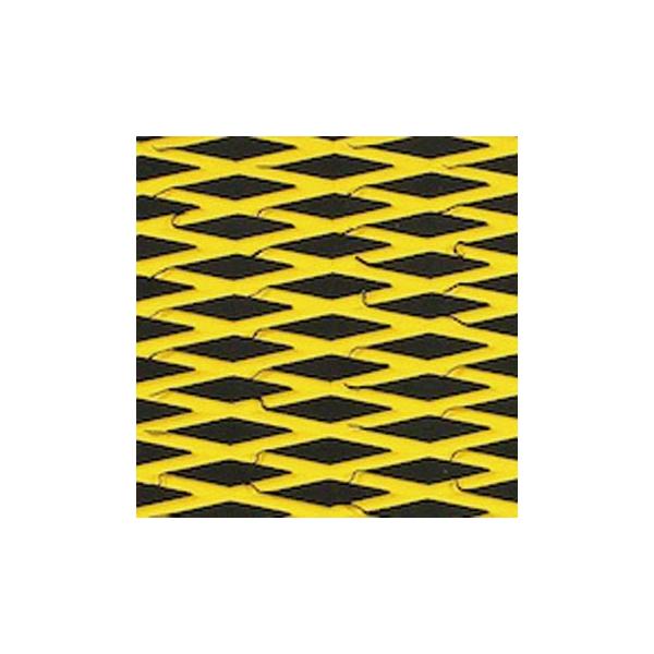 ハイドロターフ ツートン汎用トラクションマット(テープ無) カットダイヤ BLACK YELLOW デッキマット ジェットスキー｜ステディーサーフ店