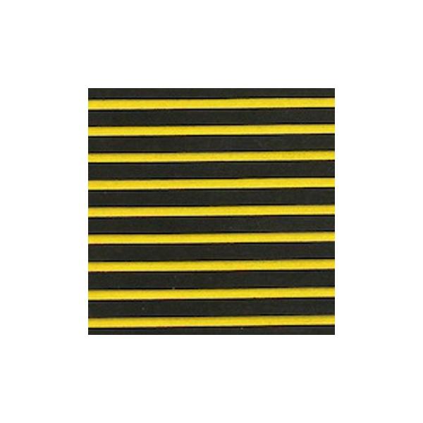 ハイドロターフ ツートン汎用トラクションマット(テープ無) カットグルーヴ BLACK YELLOW デッキマット ジェットスキー|ステディーサーフ店