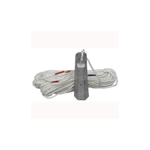 手用測鉛 ハンドレッドライン 30m ロープ4.0mm 0.6kg ボート・セーリング用品|ステディーサーフ店