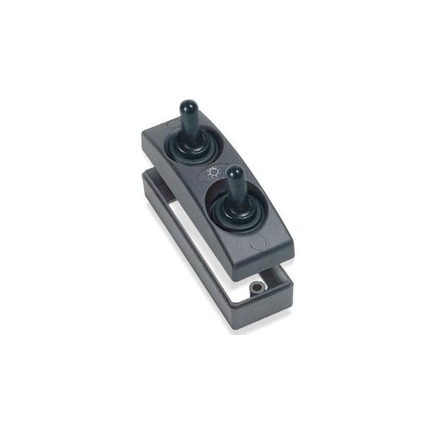 BEP MARINE スプレープルーフスイッチ ダブル 1101-BK-TS ボート用品 電装品