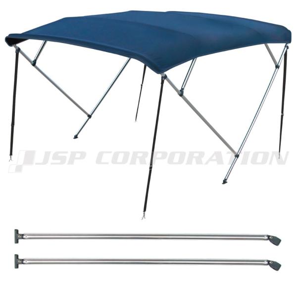 OCEAN SOUTH ビミニトップ 5B サポートポールセット 固定タイプ（1100mm） ブルー 2.3-2.6m ボート・セーリング用品