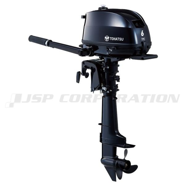 TOHATSU(トーハツ) 船外機 6馬力 4ストローク 燃料タンク内蔵タイプ MFS6DD トランサムS ミニボート・小型船外機