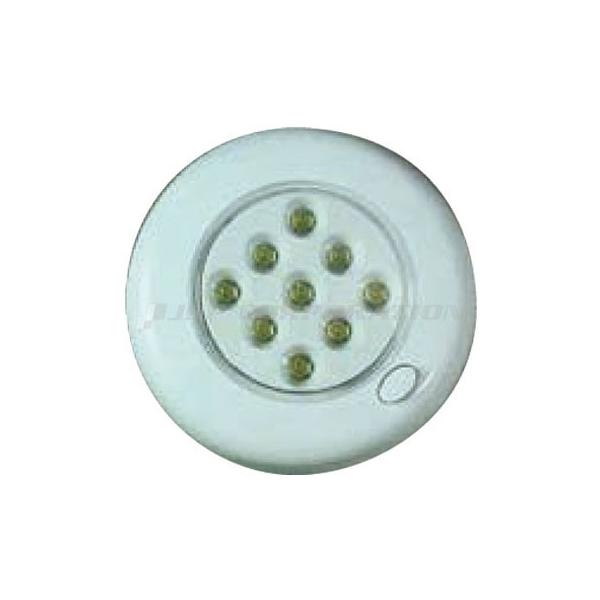 9LED 天井灯白色 スイッチ付 24V ボート用品 船内装備