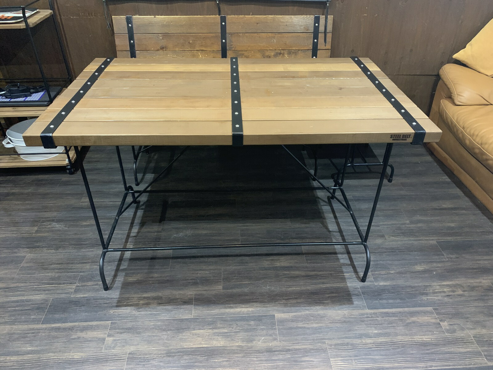 楽天市場】突き出し看板 ウォールナット ウッド アイアン スチール ...