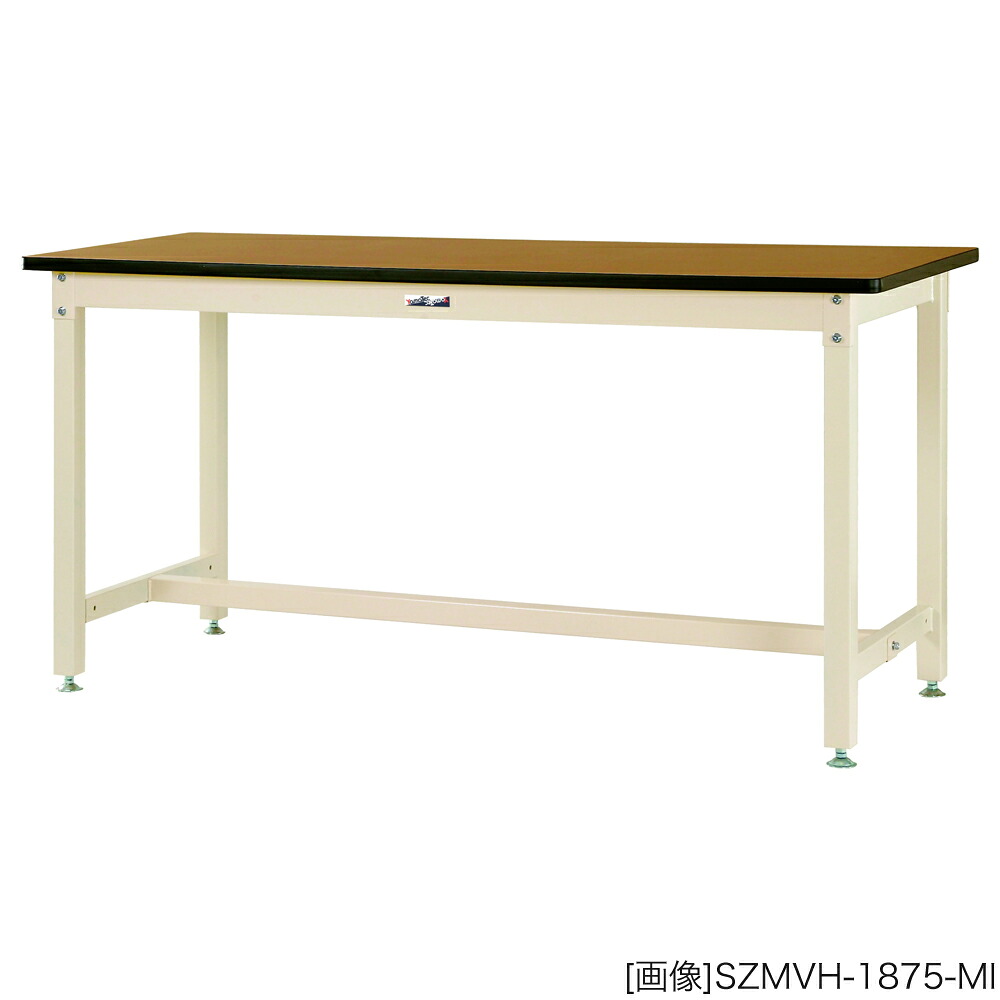 ヤマテック 作業台　バイス専用タイプ H900／メラミン天板【28mm】 [表示寸法：W900&times;D750&times;H900] グリーン購入法適合商品【お客様組立品】｜スチールコムショップ