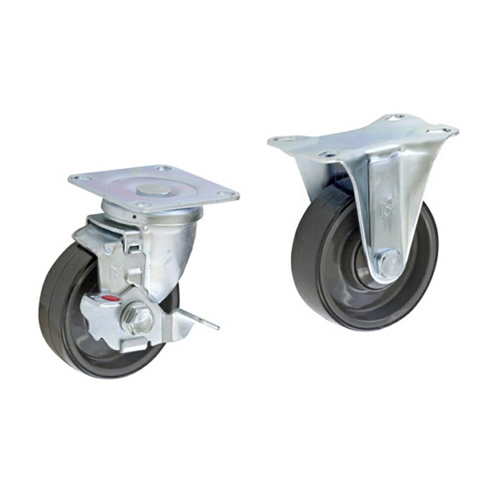 まっ盛りテック 特別手押し車用【オプション】ウレタンキャスター【※貨物輸送有料】 遣りかた：100φ ストッパー付2ヶ、無2ヶセット【取り引き先精神的な統合品】