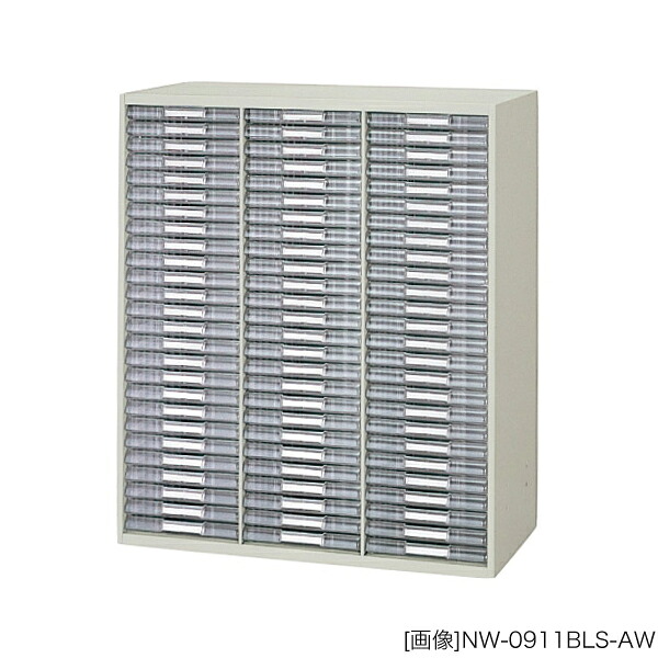 システム収納庫：NWSタイプ　トレー書庫 浅型:B4用（3列26段） 外寸法：幅(W)89.9×奥行(D)40×高さ(H)105cm 自重(54.0)kg グリーン購入法適合商品