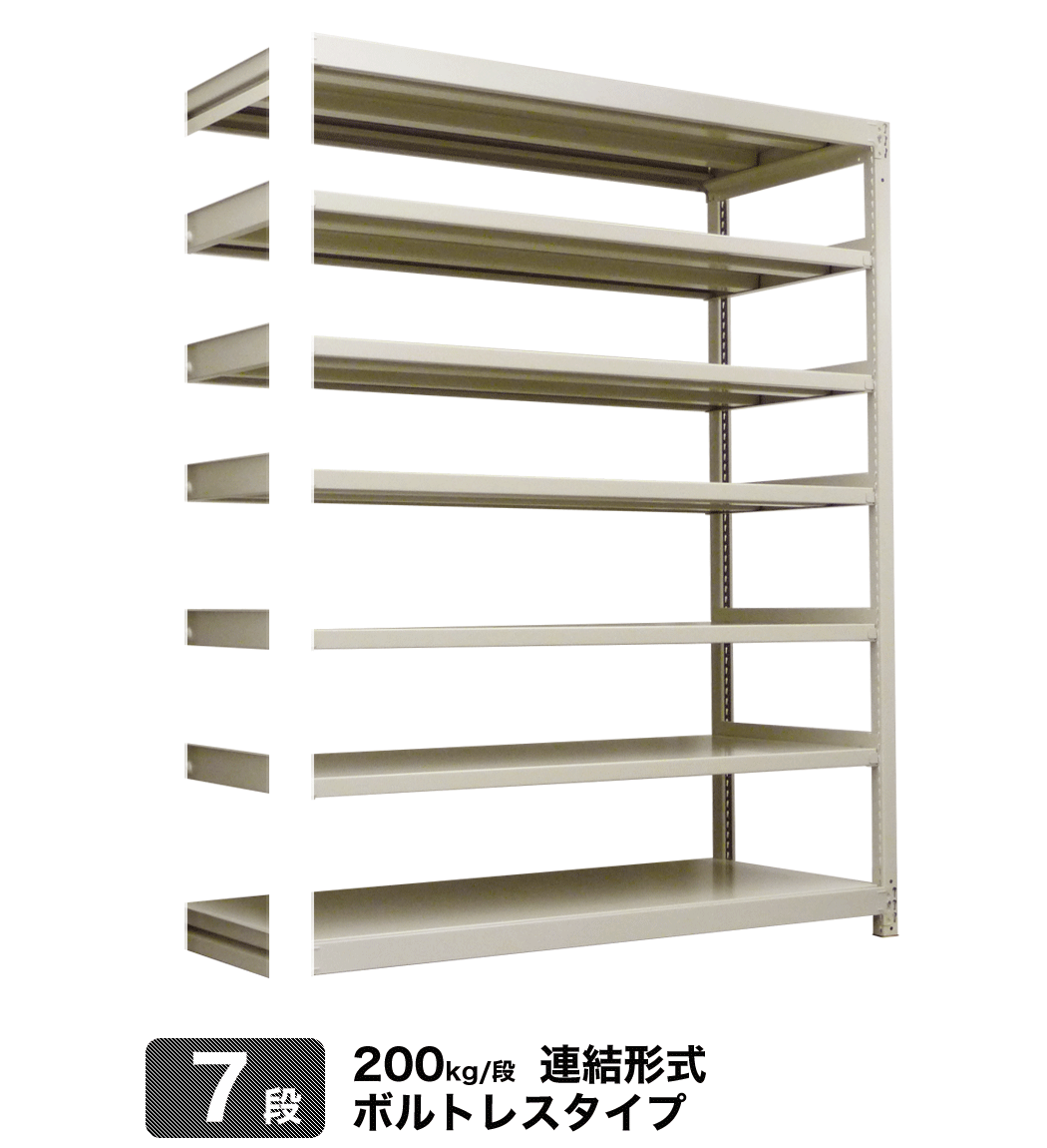 スチール棚 幅90×奥行60×高さ150cm 5段 単体 150kg 段 ボルトレス