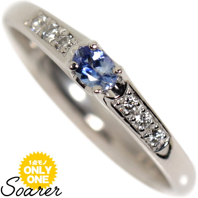 ☆レアストーン☆ 天然ベニトアイト ダイヤモンド リング 計0.147ct PT 047723-047724-1.jpg