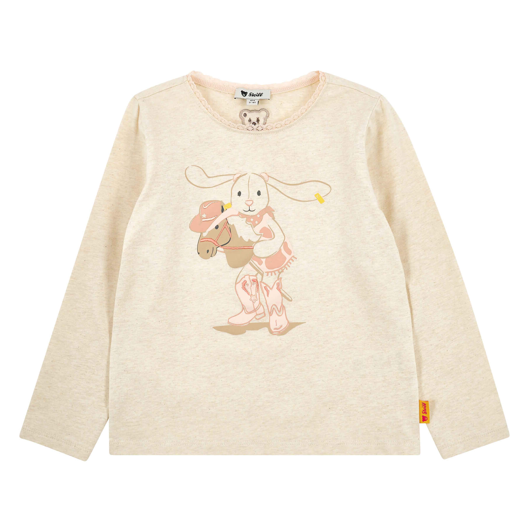 【シュタイフ公式】長袖Tシャツ バタークリーム 子供服 プレゼント ギフト 贈り物 出産祝い