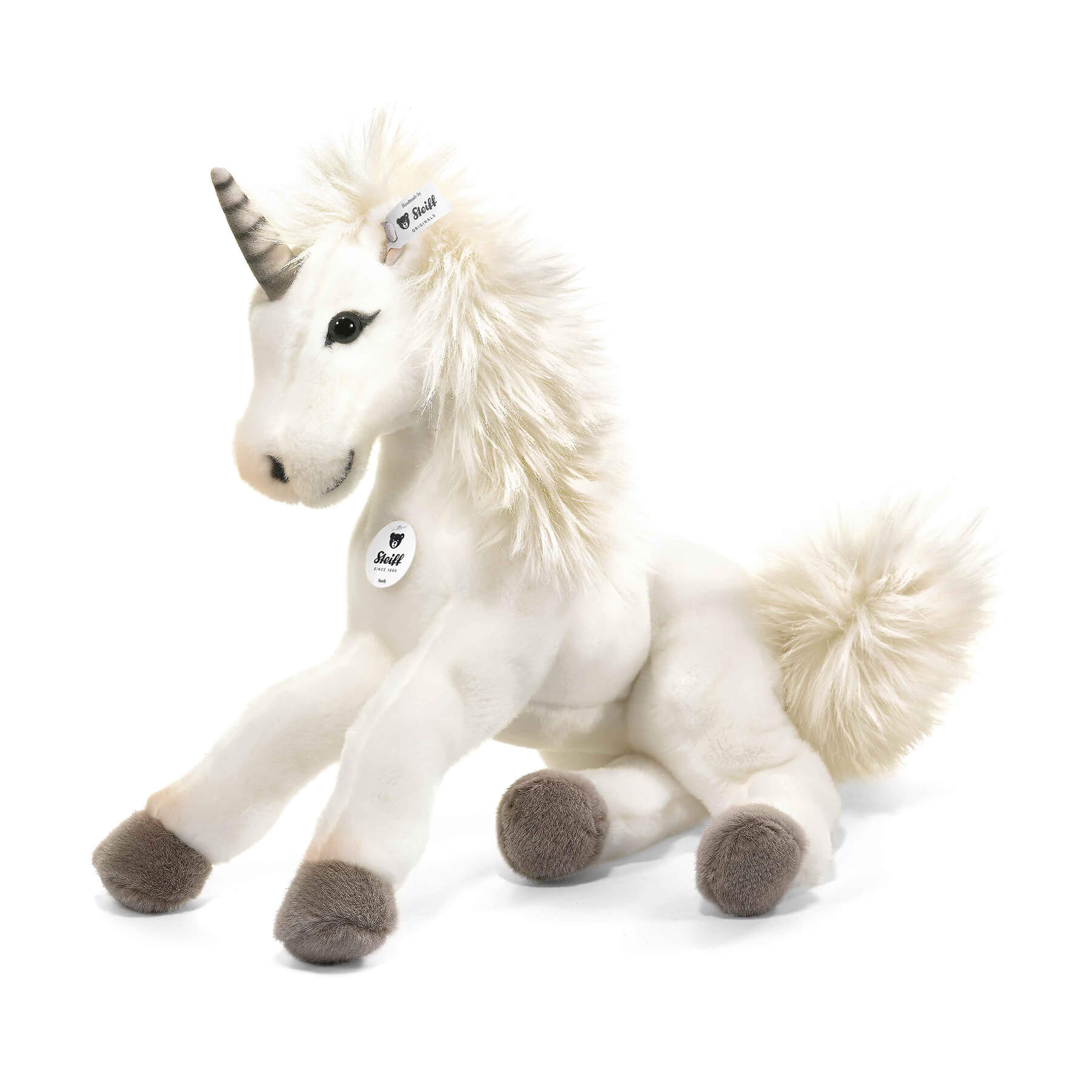 数日間のみ値下げ♥タグ付き 新品 希少 Steiff ユニコーン特大ぬいぐるみ ユニコーンのユニカ 27cm | ドイツ最高級テディベアのシュタイフ