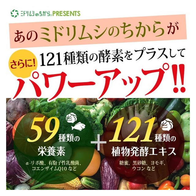 楽天市場 ユーグレナと酵素121 30粒 ユーグレナ ミドリムシのちから がユーグレナ含有量2mgはそのままに 121種類の酵素 植物発酵エキス をプラスしてパワーアップ サプリ 野菜不足 腸内環境を整える ミドリムシ サプリメント 乳酸菌 ステラプラス楽天市場店