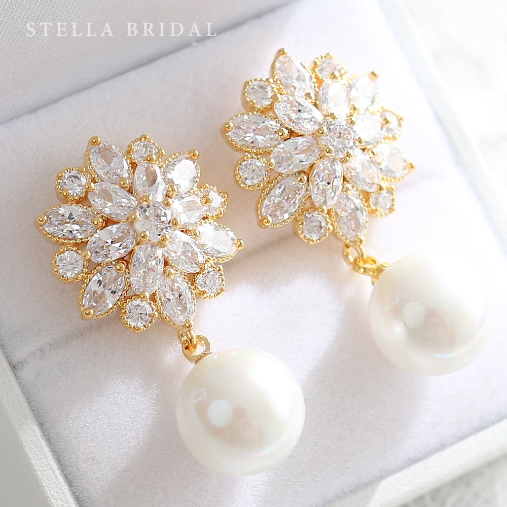 楽天市場】【STELLA BRIDAL公式】ブライダル ピアス イヤリング 