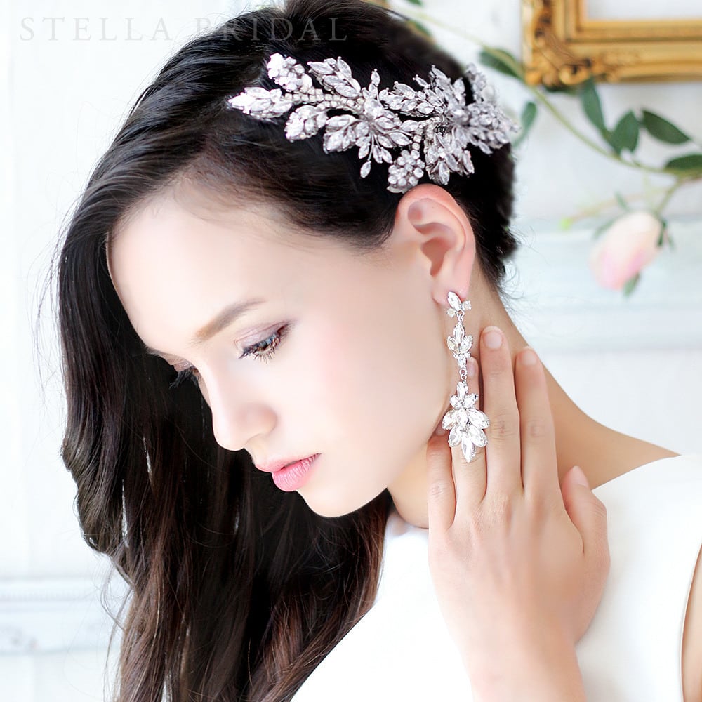【TVドラマ使用】【STELLA BRIDAL公式】パール ブライダル ヘッドドレス モニークI｜スワロフスキー ヘアアクセサリー ウエディング ブライダルアクセサリー ウェディング 大ぶり 花嫁 結婚式 人気 ステラブライダル｜STELLA BRIDAL店 37,570円