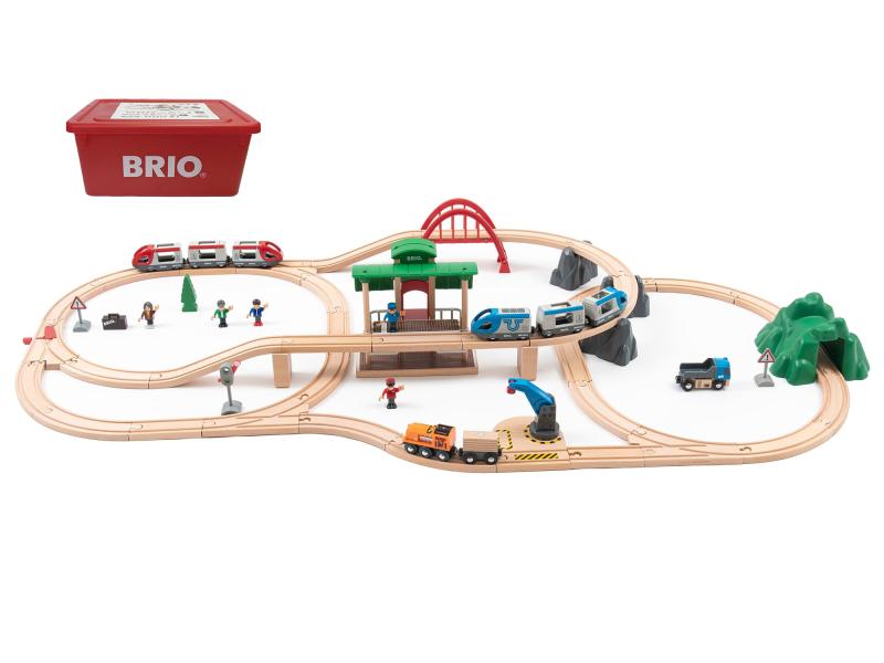BRIO - BRIO ( ブリオ ) レール&amp;ロードトラベルセット33209 楽天市場】ブリオ BRIO レール＆ロードトラベルセット 33209