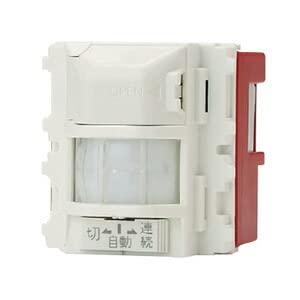 神保電器 J・WIDEシリーズ 壁用埋込感熱センサスイッチ 4線式 明るさセンサ付 3A 100V AC ピュアホワイト JEC-BN-PAS-1 PW｜stellarshop