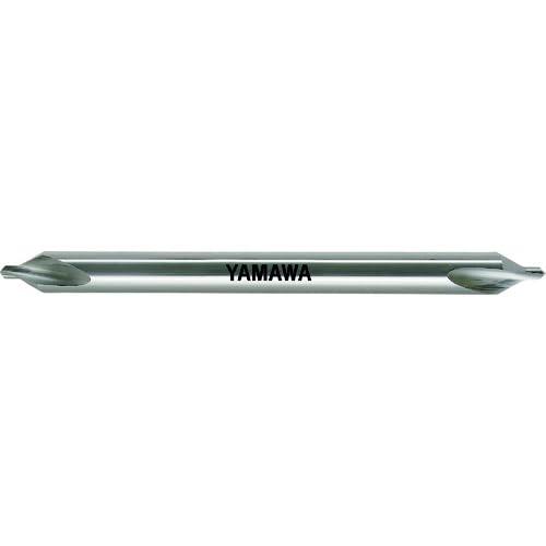 ヤマワ ロングシャンク弱ねじれ溝A形60&deg; センタ穴ドリル CD-SL L200 4X60&deg;X10 CD-SL-200-4X60X10｜stellarshop