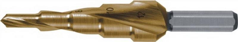 RUKO 2枚刃スパイラルステップドリル 40mm チタン 101097T|stellarshop