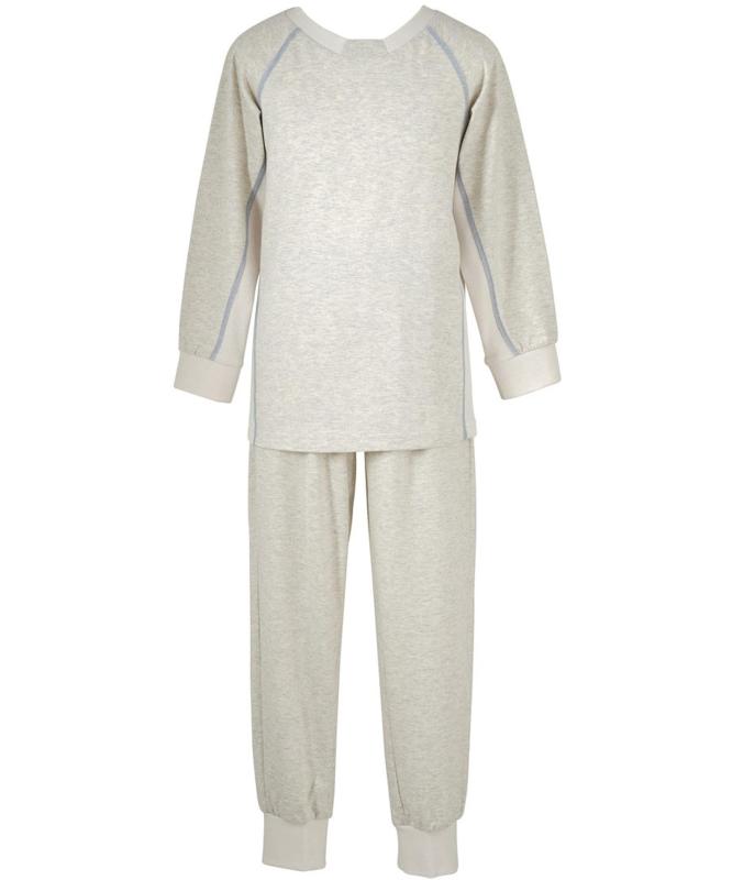 Wacoal KIDS JUINOR(ワコール キッズ 御坊っちゃん) キッズパジャマ【動くことのびのびパジャマ】 綿混(本体) こどもの寝相を考えたお定まり腹積もり 長袖 長ズボン 上下仕掛ける かぶり手合い 【御休み科学の科目 KIDS LG-OB-BU