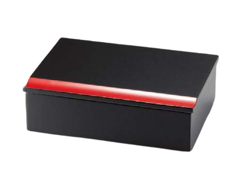 J-kitchens 行楽弁当箱 ( 弁当箱 ) 日本製 木製 匠重 黒内朱 (1組) 21.5cm 漆塗り 手塗り お正月