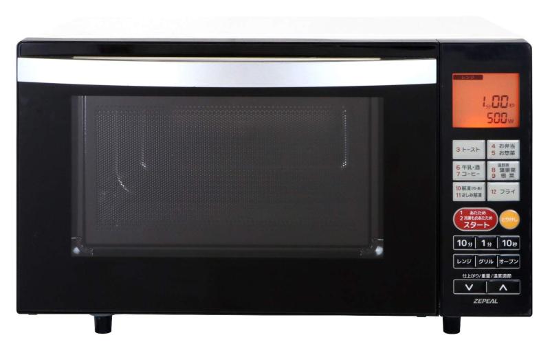 ZEPEAL ゼピール フラットオーブンレンジ(縦開き) 庫内容量18L DFO-G1818｜stellarshop