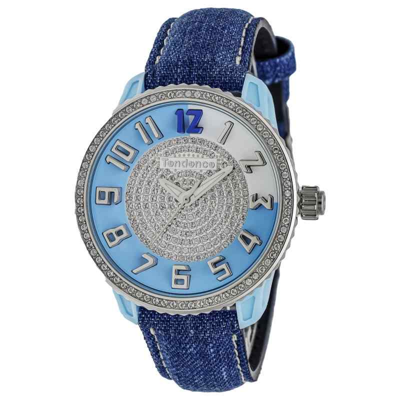 【TENDENCE】 レディース 腕時計 Watch テンデンス CRAZY Medium クレイジーミディアム TY930110S-DE-AM クォーツ 10気圧防水 ミネラルガラス ライトブルー文字盤 ナイロン／ステンレススチール [並行輸｜stellarshop