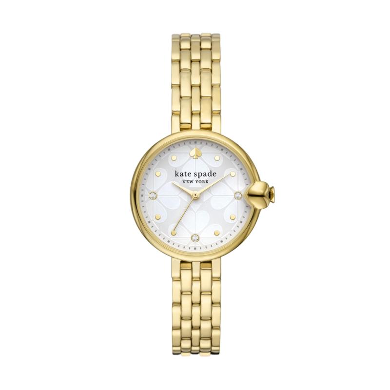 kate spade new york レディース CHELSEA PARK 三針 ゴールドトーン合金ウォッチ、KSW9073｜stellarshop