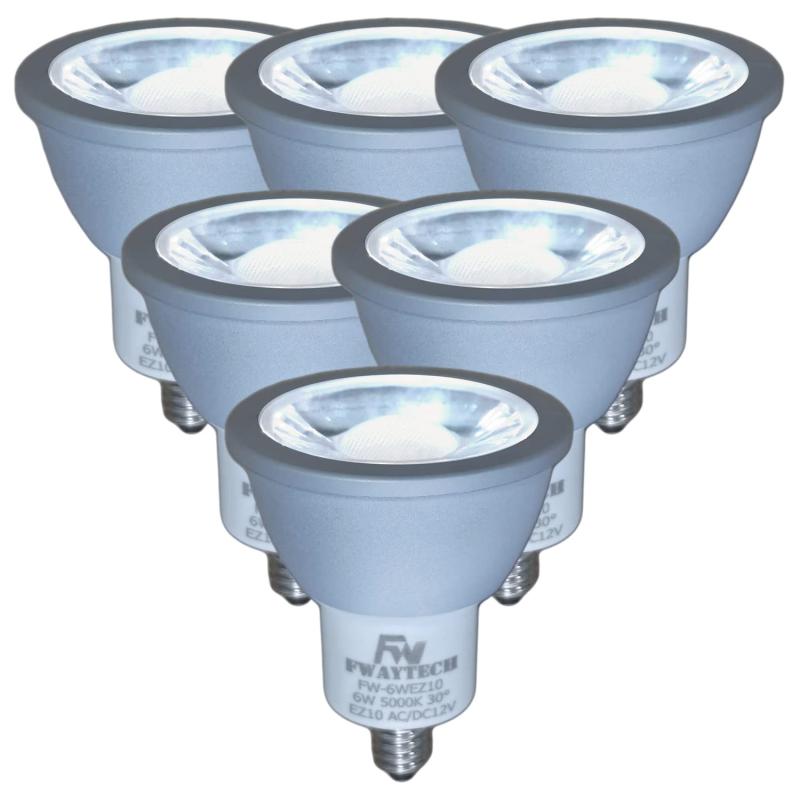 Fwaytech LEDハロゲン電球 EZ10 LEDスポットライト 12V ダイクロハロゲン50W～60W相当 密閉器具対応
