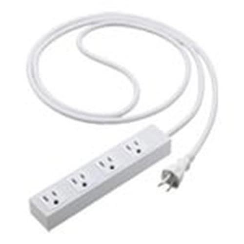 パナソニック(Panasonic) S-OAタップ 接地15A形 4コ口・マットホワイト 3mコード付 マグネット付 WCHS2534MW|stellarshop