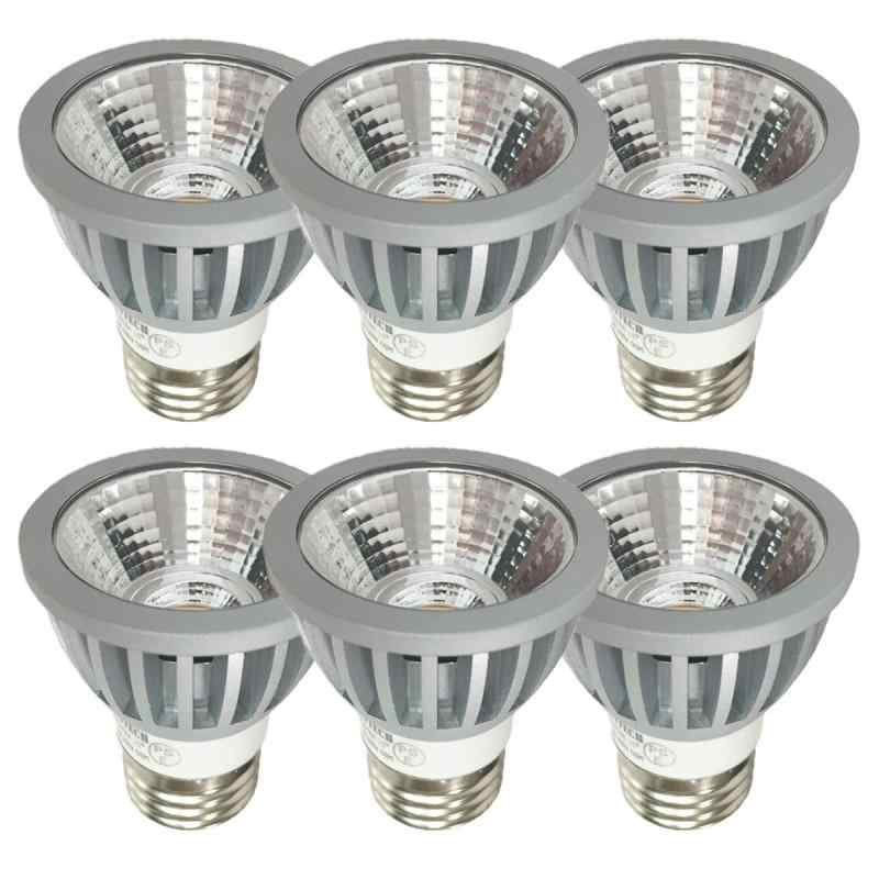 Fwaytech e26 led スポット 調光器対応 レフランプ 7W LEDハロゲン電球60W～75W相当 ダクトレールLEDスポットライト 密閉器具対応 6個セット