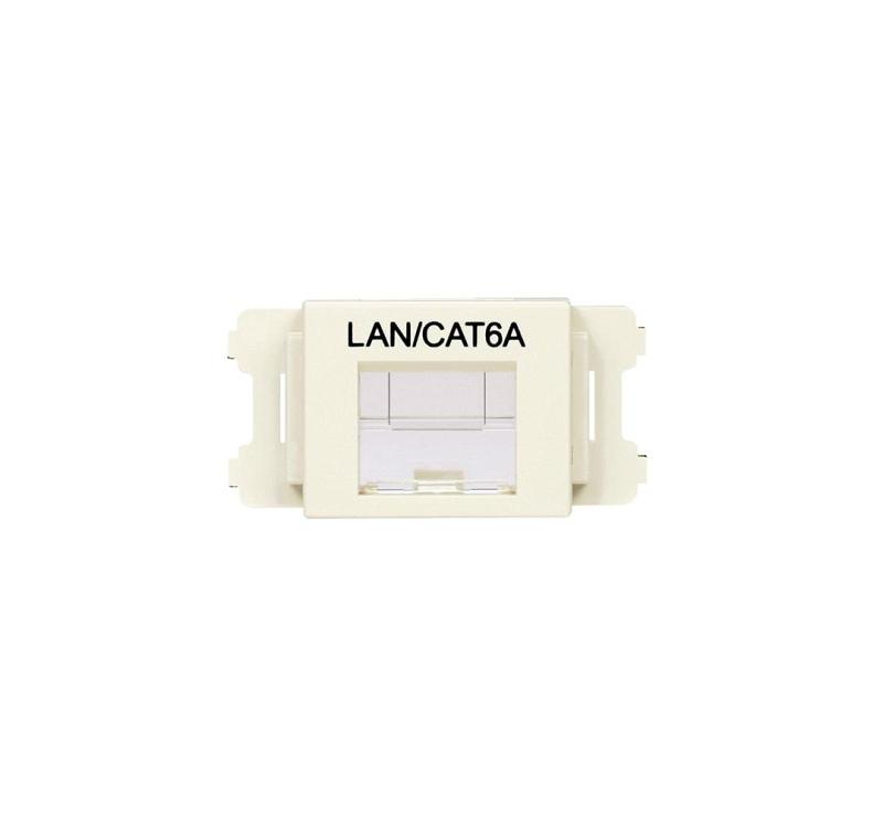 パンドウイット JISプレート用シャッター付きアダプタ LAN・Cat6A CMAOSSP6AMW-X