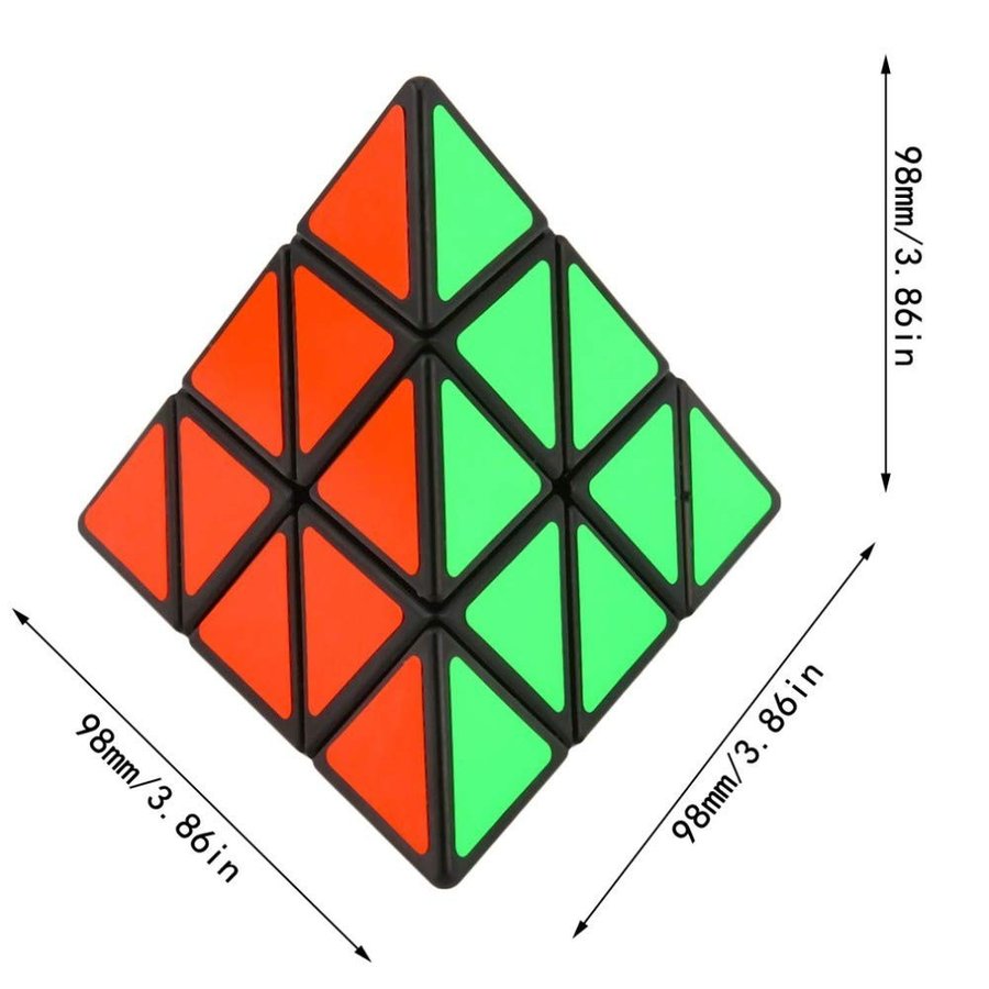 楽天市場 楽天1位 ピラミンクス スピードキューブ 三角形 ピラミッド型 ルービックキューブ 立体パズル 正4面体 三角錐状 競技 ゲーム パズル 脳トレ Emonr楽天市場店