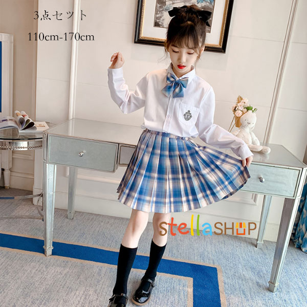 韓国子供服 スーツ フォーマル 3点セット 夏新作 キッズ 女の子 半袖
