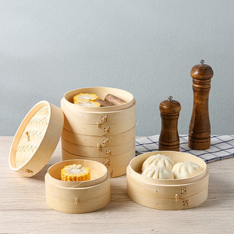 ②13cm ２段＋フタ 10セット せいろ 蒸し器　小籠包　餃子　温野菜 ②13cm 2段＋フタ 10セット せいろ 蒸し器 小籠包 餃子 温野菜